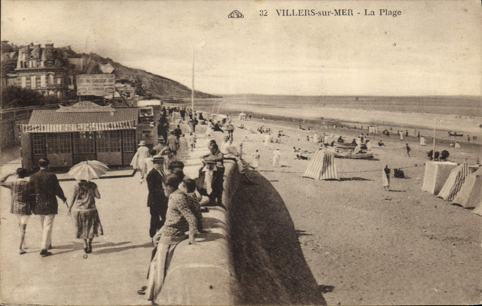 CPA Villers sur Mer La Plage 