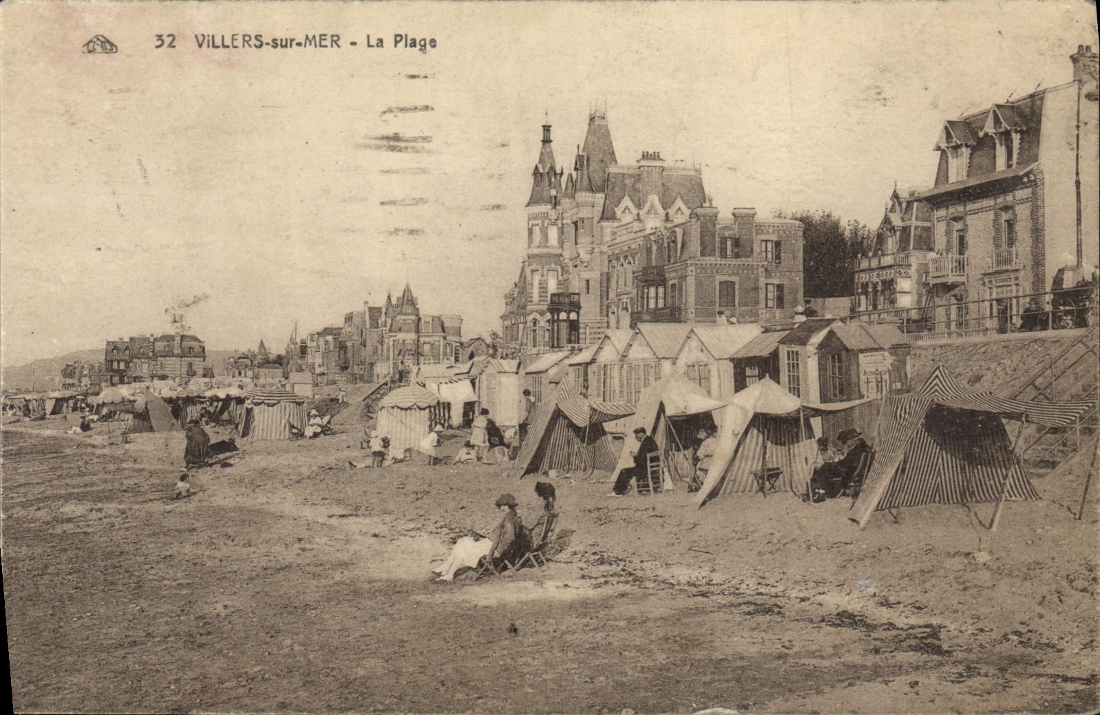 CPA Villers sur Mer La Plage 