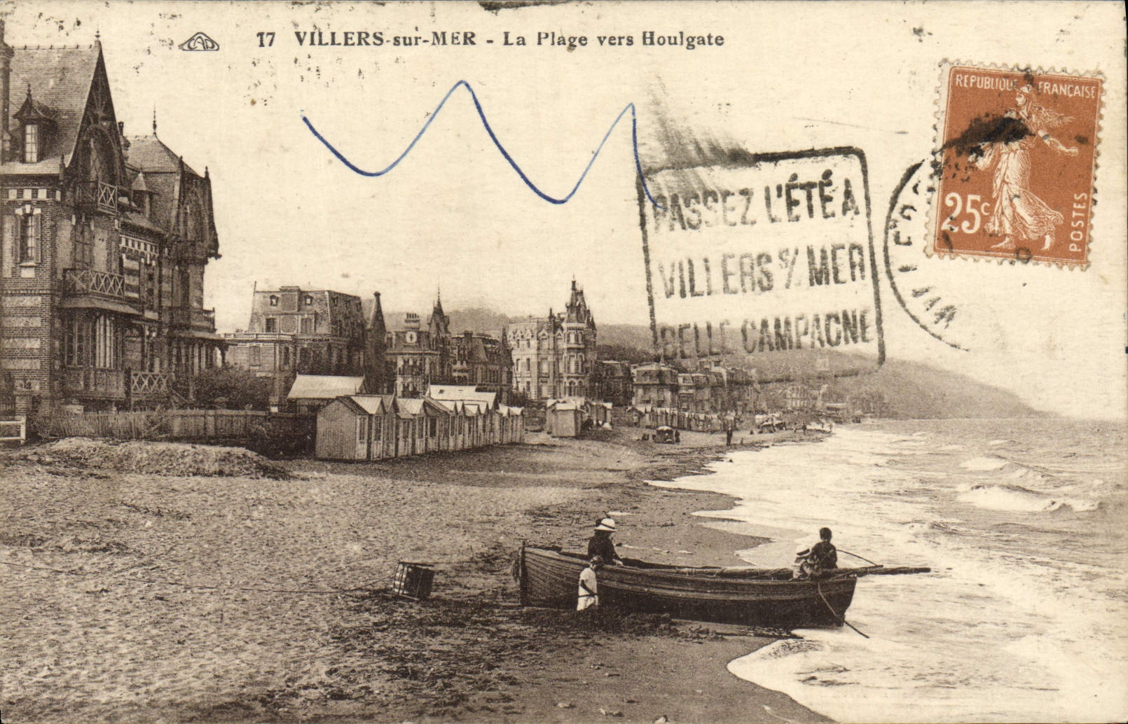 CPA Villers sur Mer La Plage Vers Houlgate