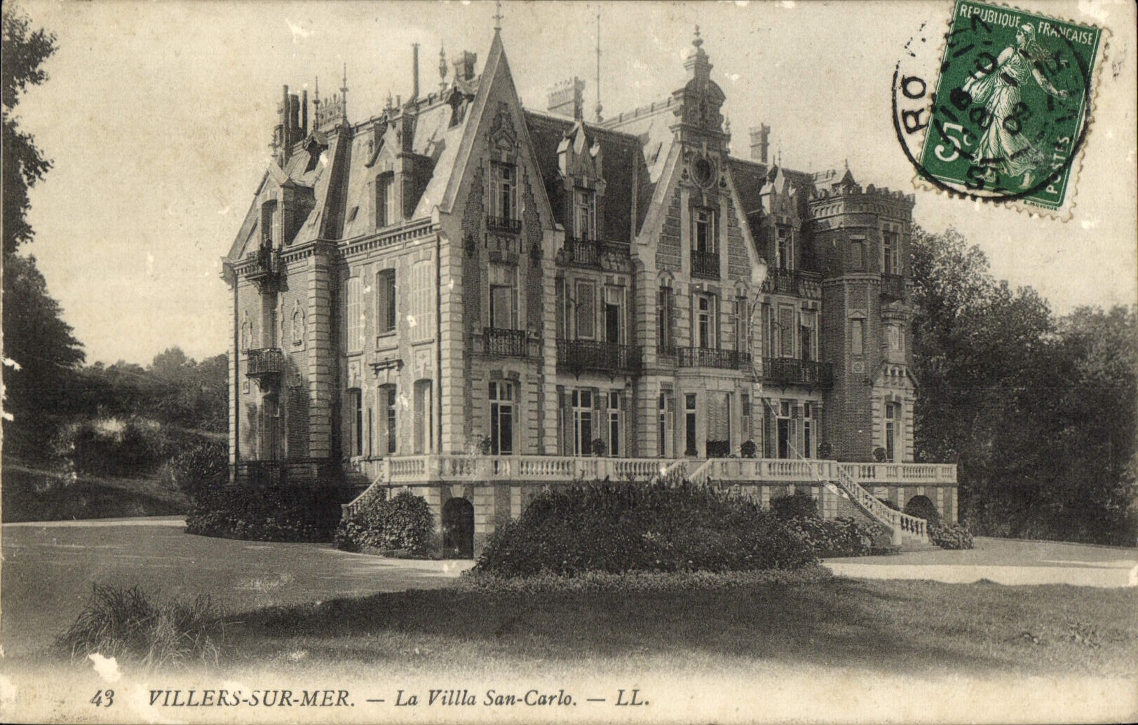 CPA Villers sur Mer La Villa San Carlo