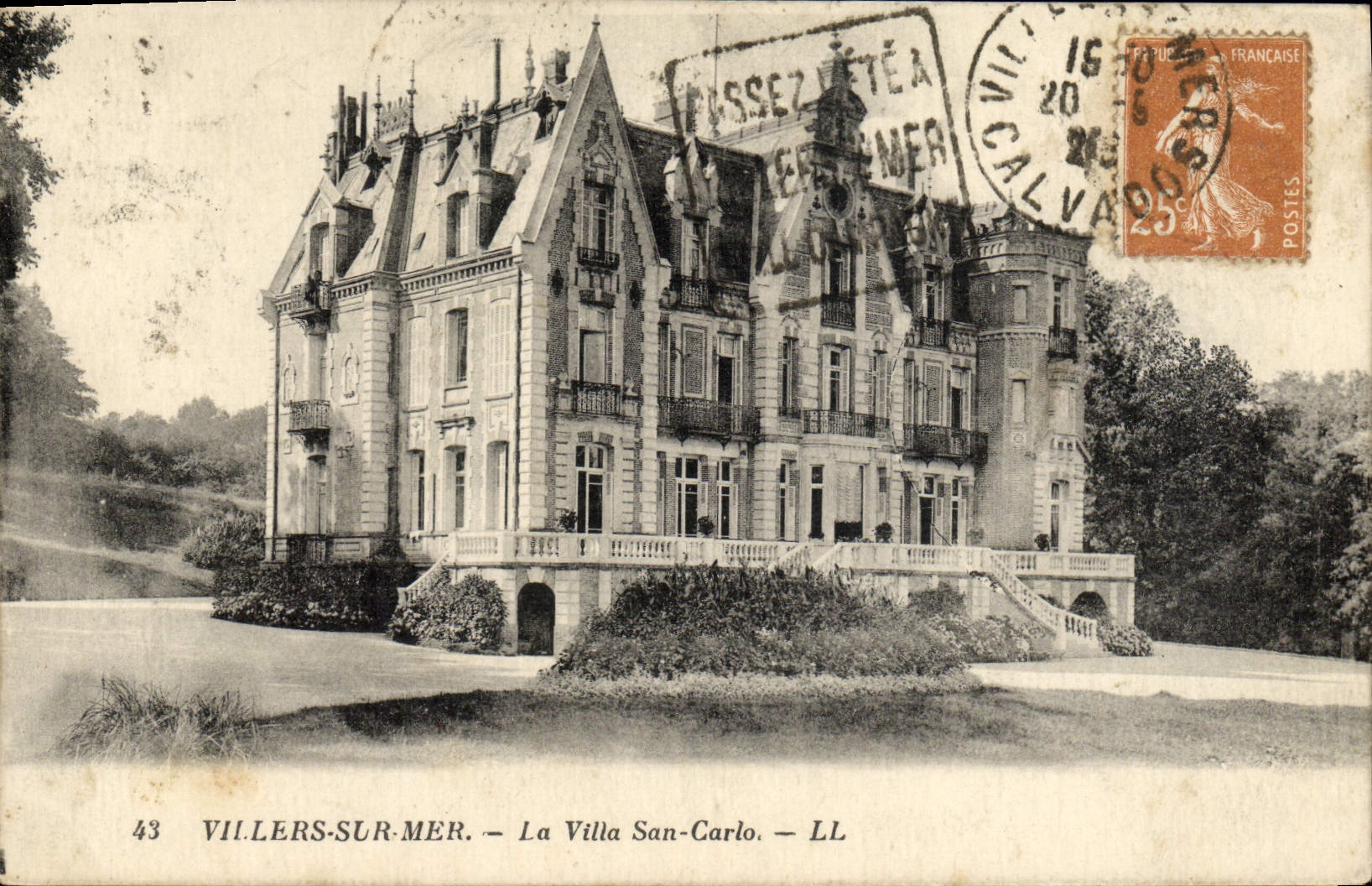 CPA Villers sur Mer La Villa San Carlo