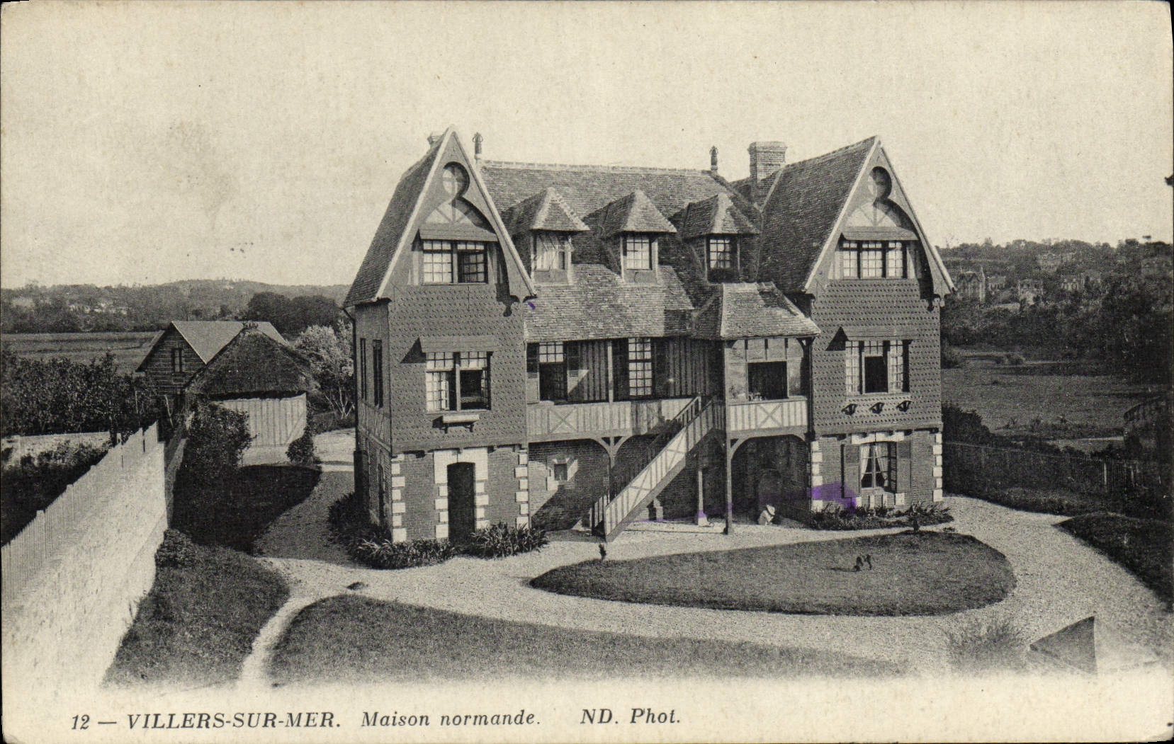 CPA Villers sur Mer Maison Normande