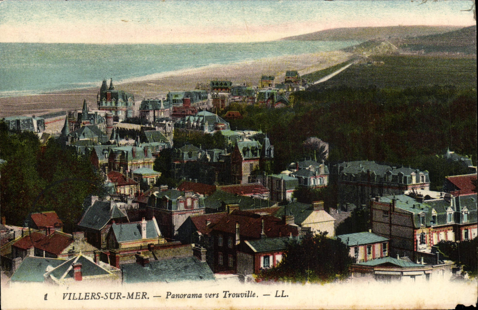CPA Villers sur Mer Panorama vers Trouville