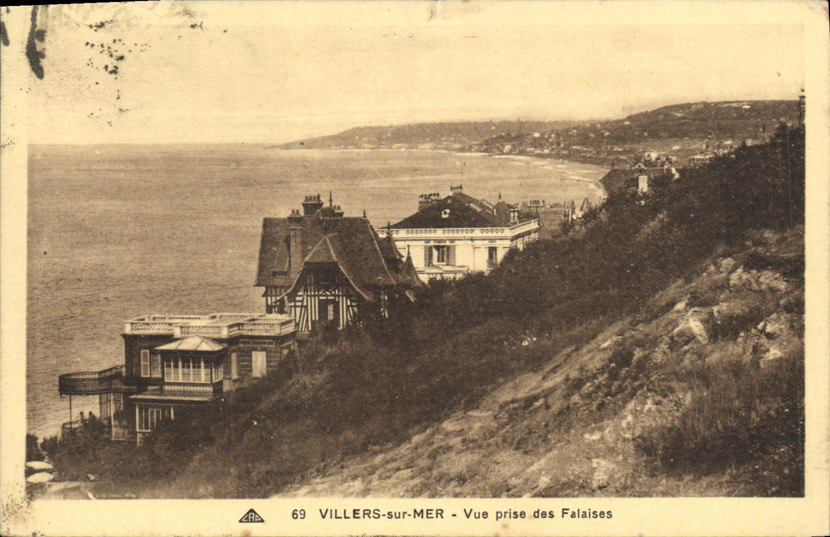 CPA Villers Sur Mer Panorama Vue prise des falaises