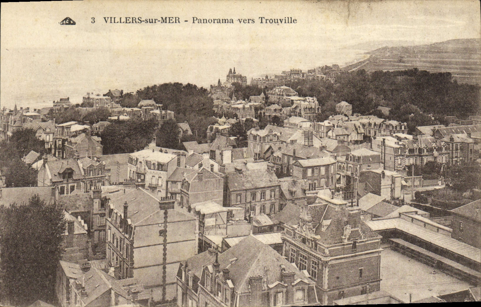 CPA Villers Sur Mer Panorama Vers Trouville
