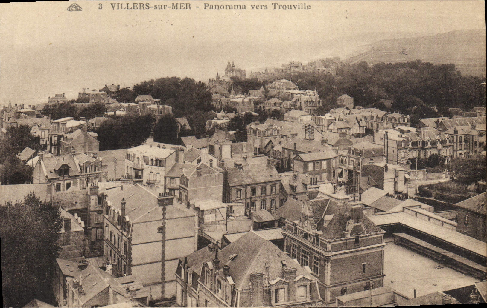 CPA Villers Sur Mer Panorama Vers Trouville