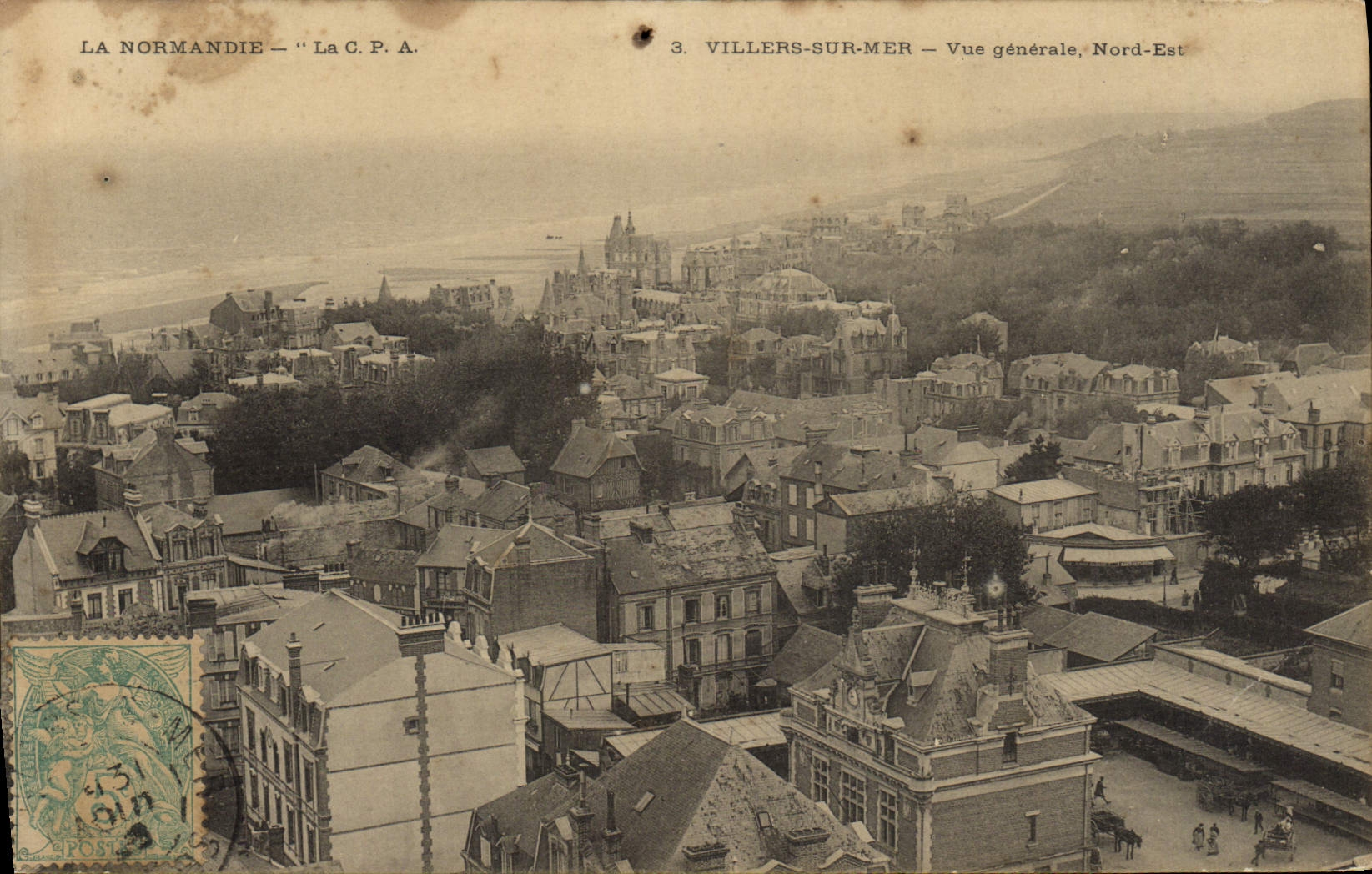 CPA Villers Sur Mer Vue Generale Nord Est