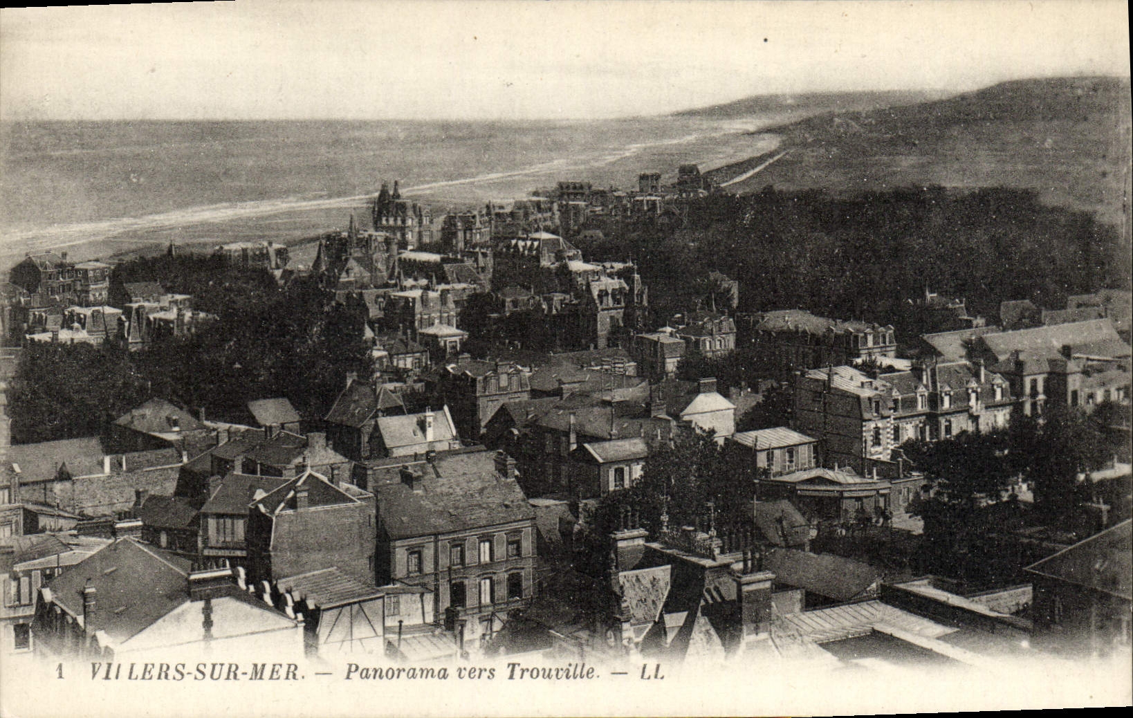 CPA Villers Sur Mer Panorama Vers Trouville