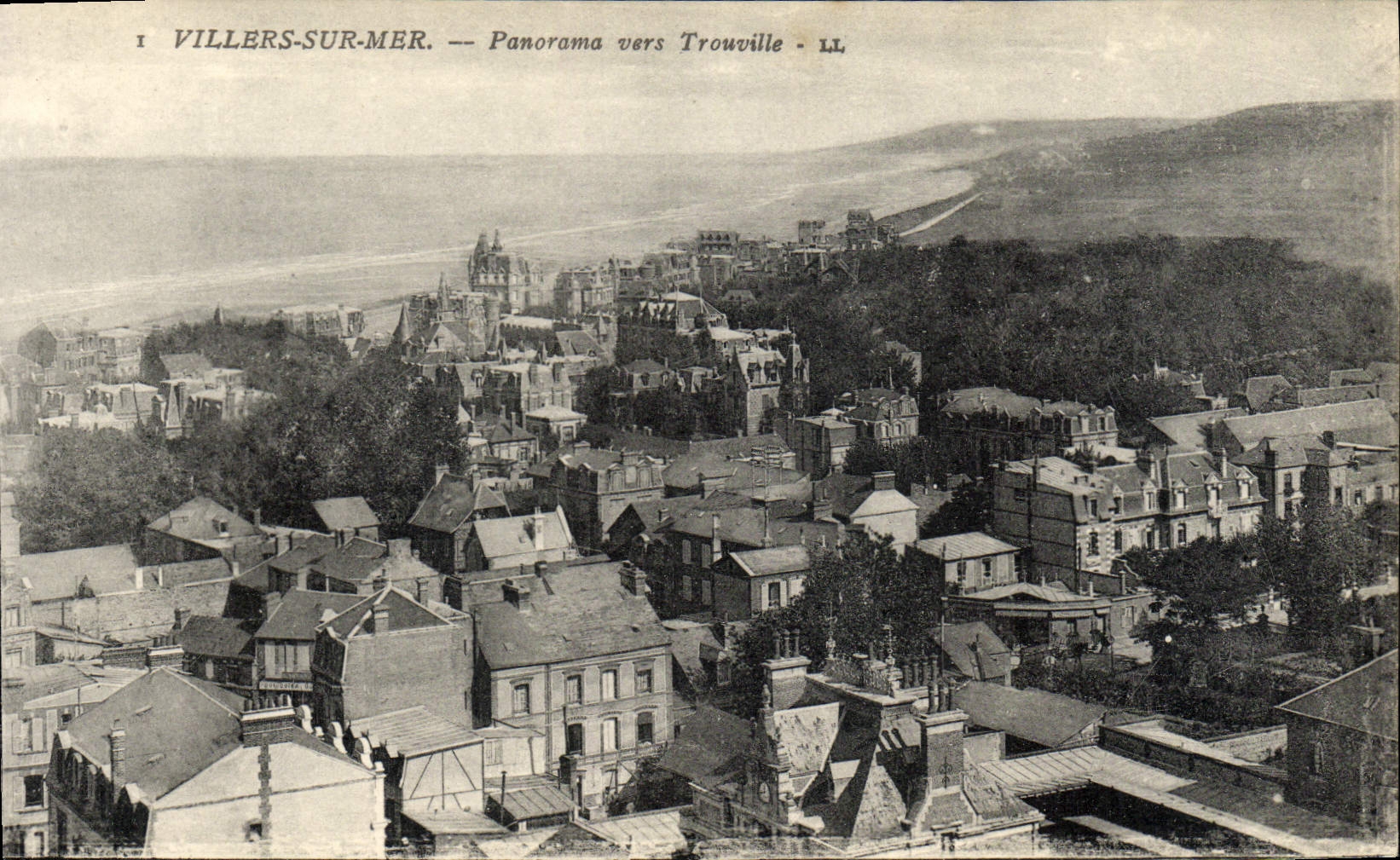 CPA Villers Sur Mer Panorama Vers Trouville