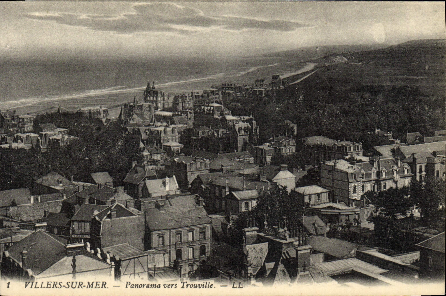CPA Villers Sur Mer Panorama Vers Trouville