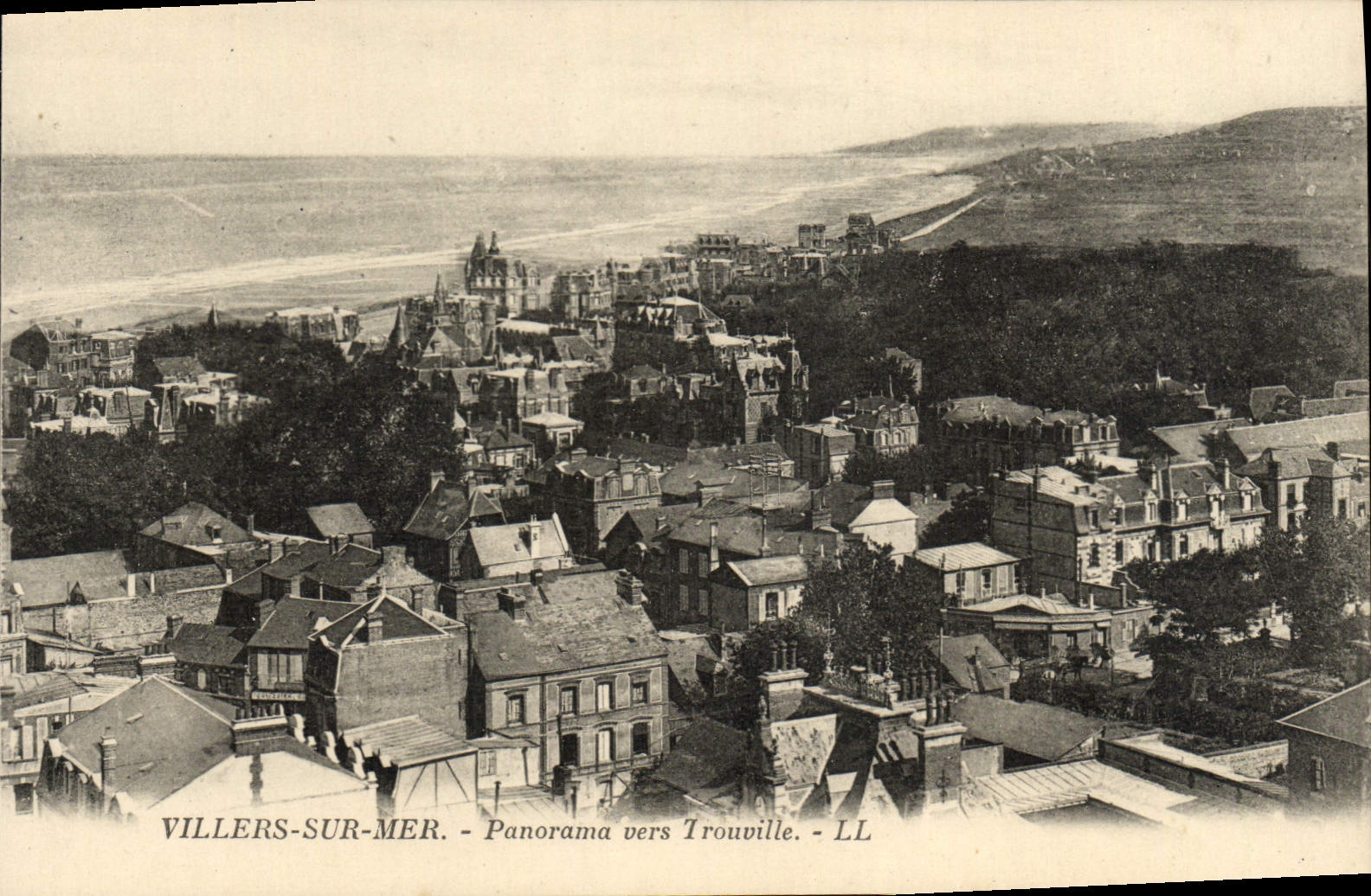 CPA Villers Sur Mer Panorama Vers Trouville