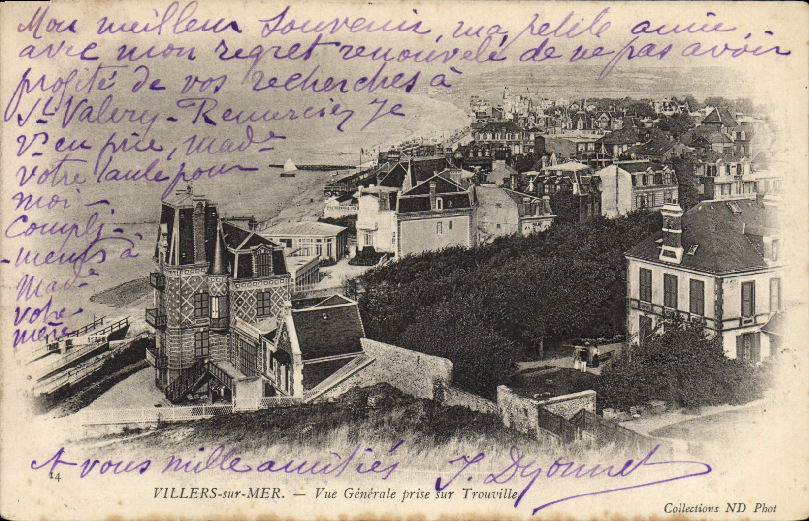 CPA Villers Sur Mer Vue Generale prise sur Trouville 