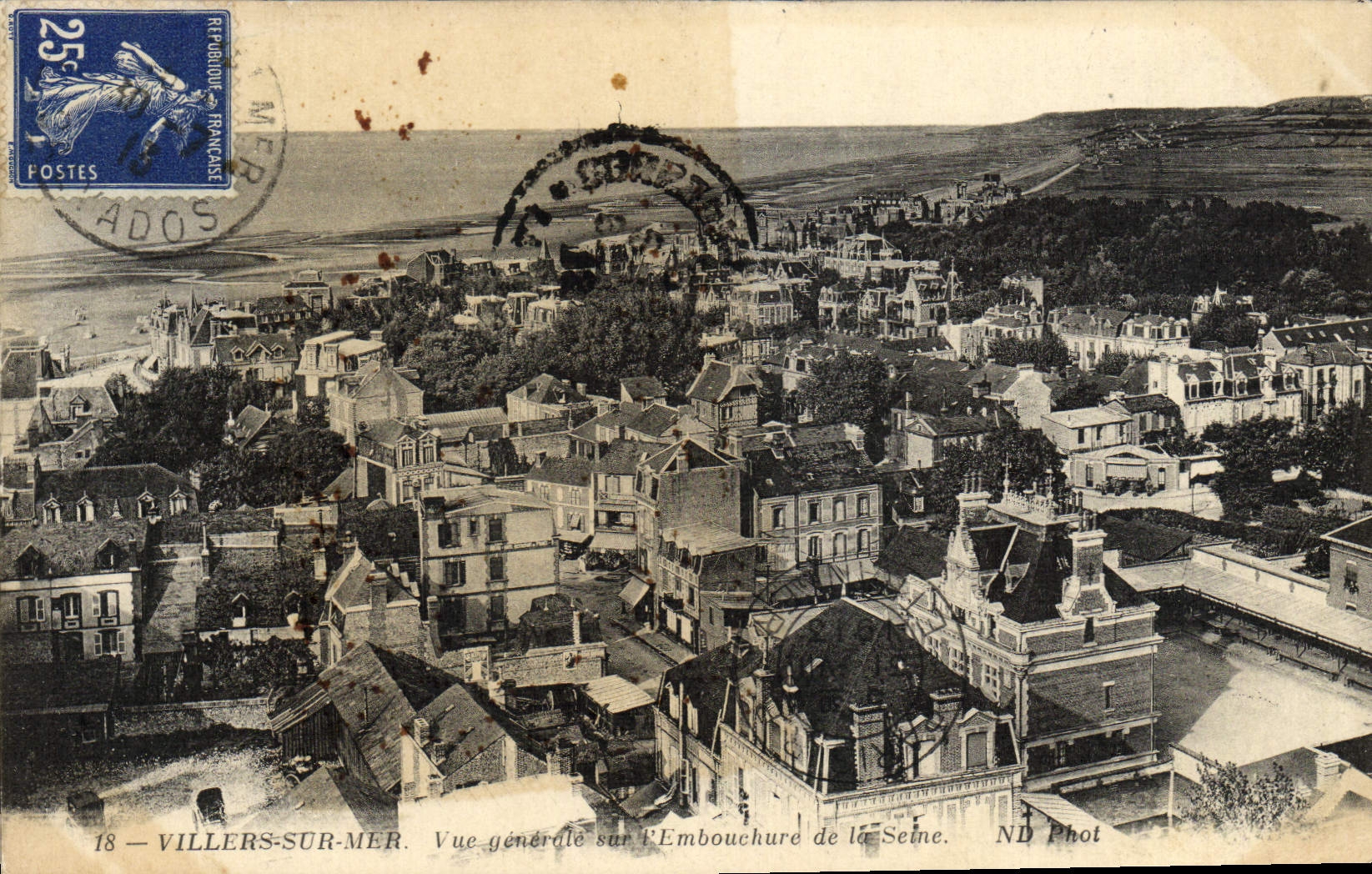 CPA Villers Sur Mer Vue Generale Sur l'Embouchure de la Seine