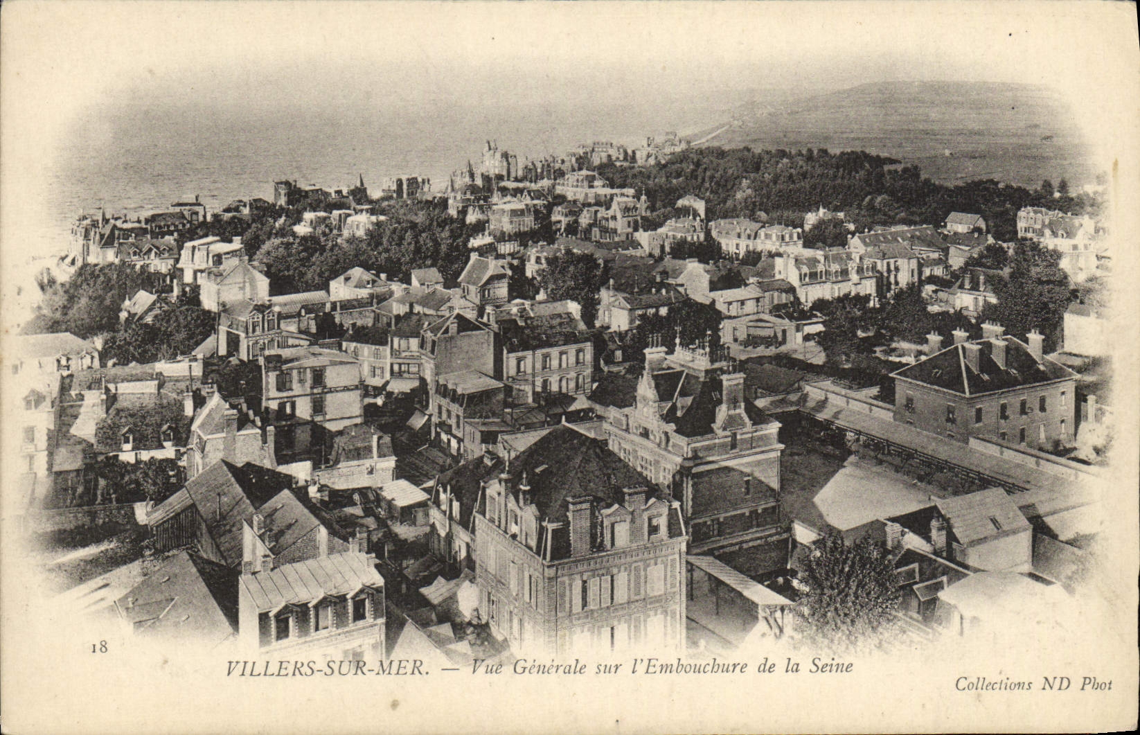 VINTAGE POSTCARD Villers On Sea View On Ewmbouchure of the Seine
