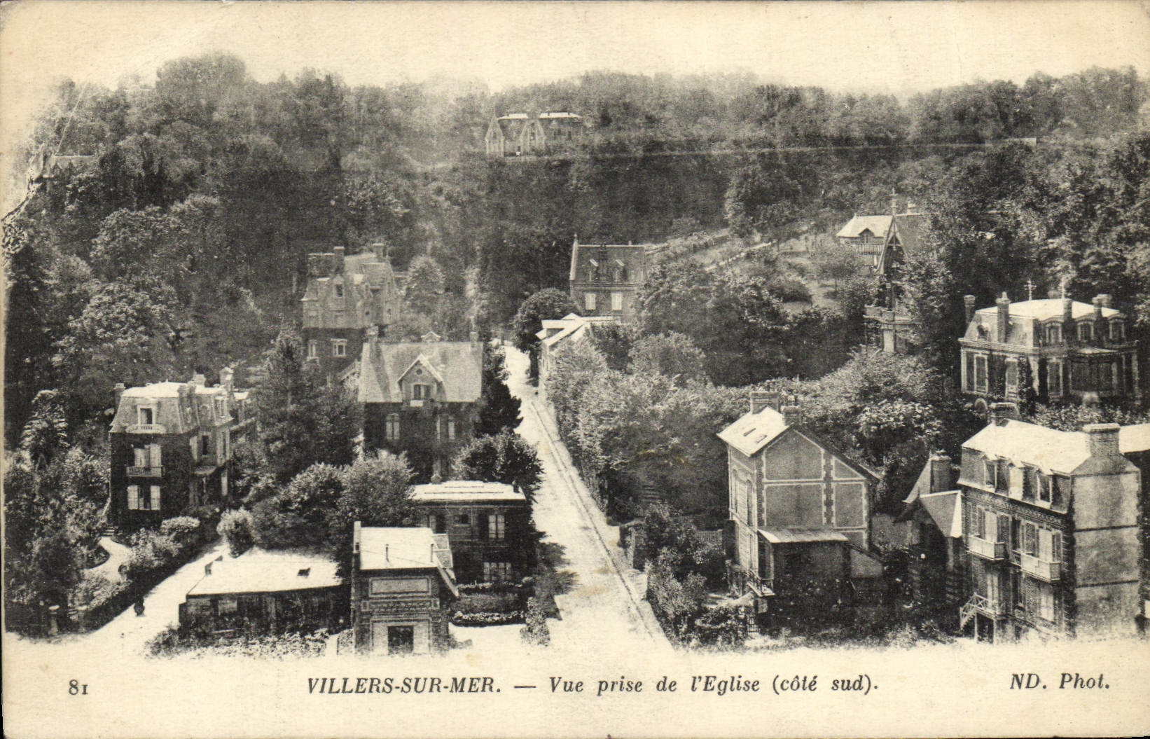 CPA Villers Sur Mer Vue Prise de L'Eglise 