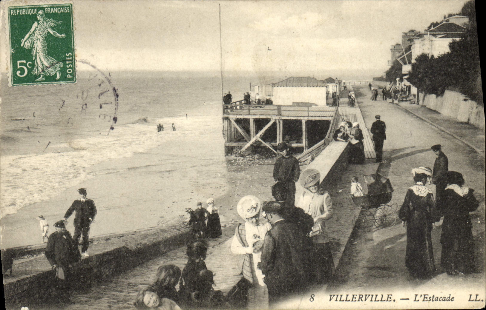 CPA Villerville L'Estacade