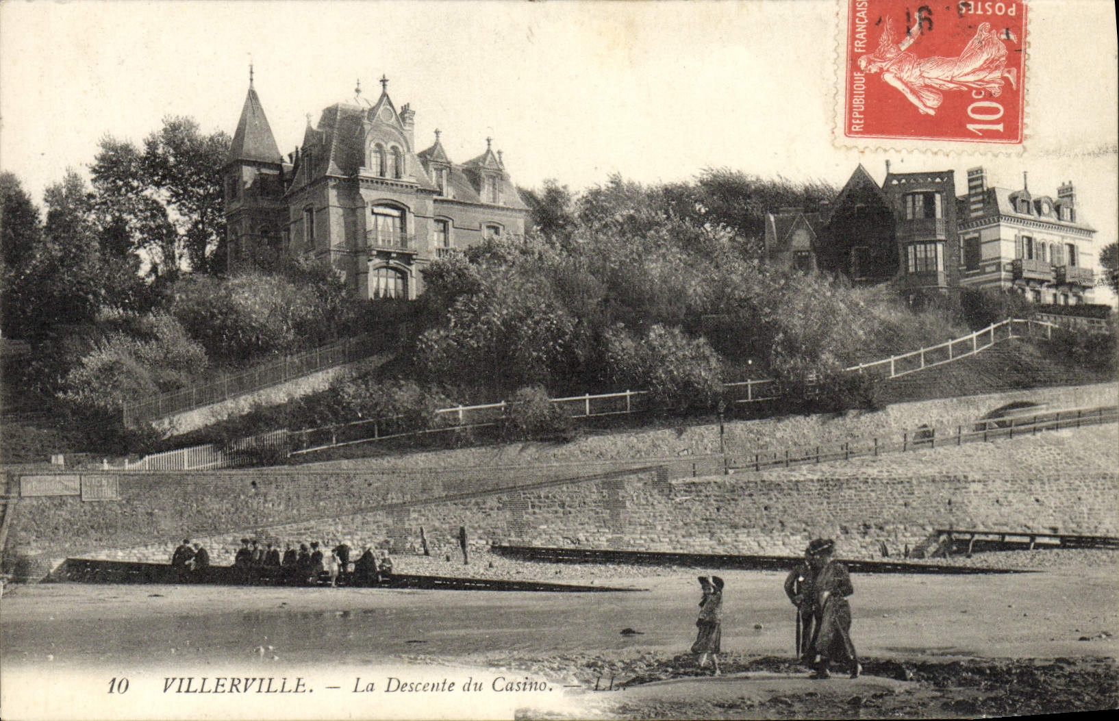 CPA Villerville La Descente du Casino