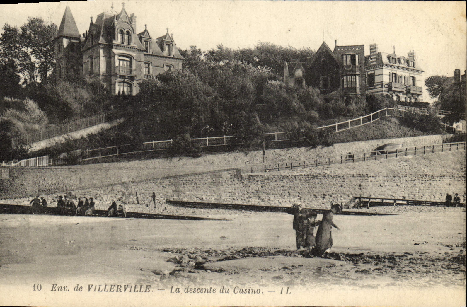 CPA Villerville La Descente du Casino