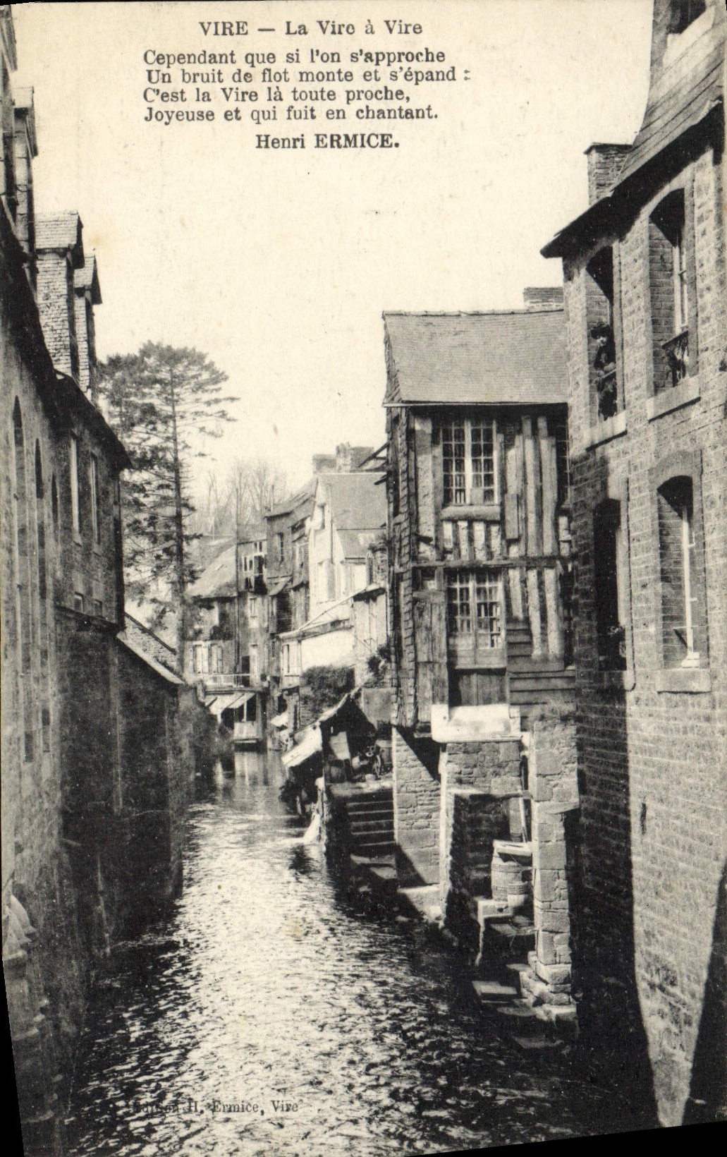 VINTAGE POSTCARD Vire Transfers It has Vire