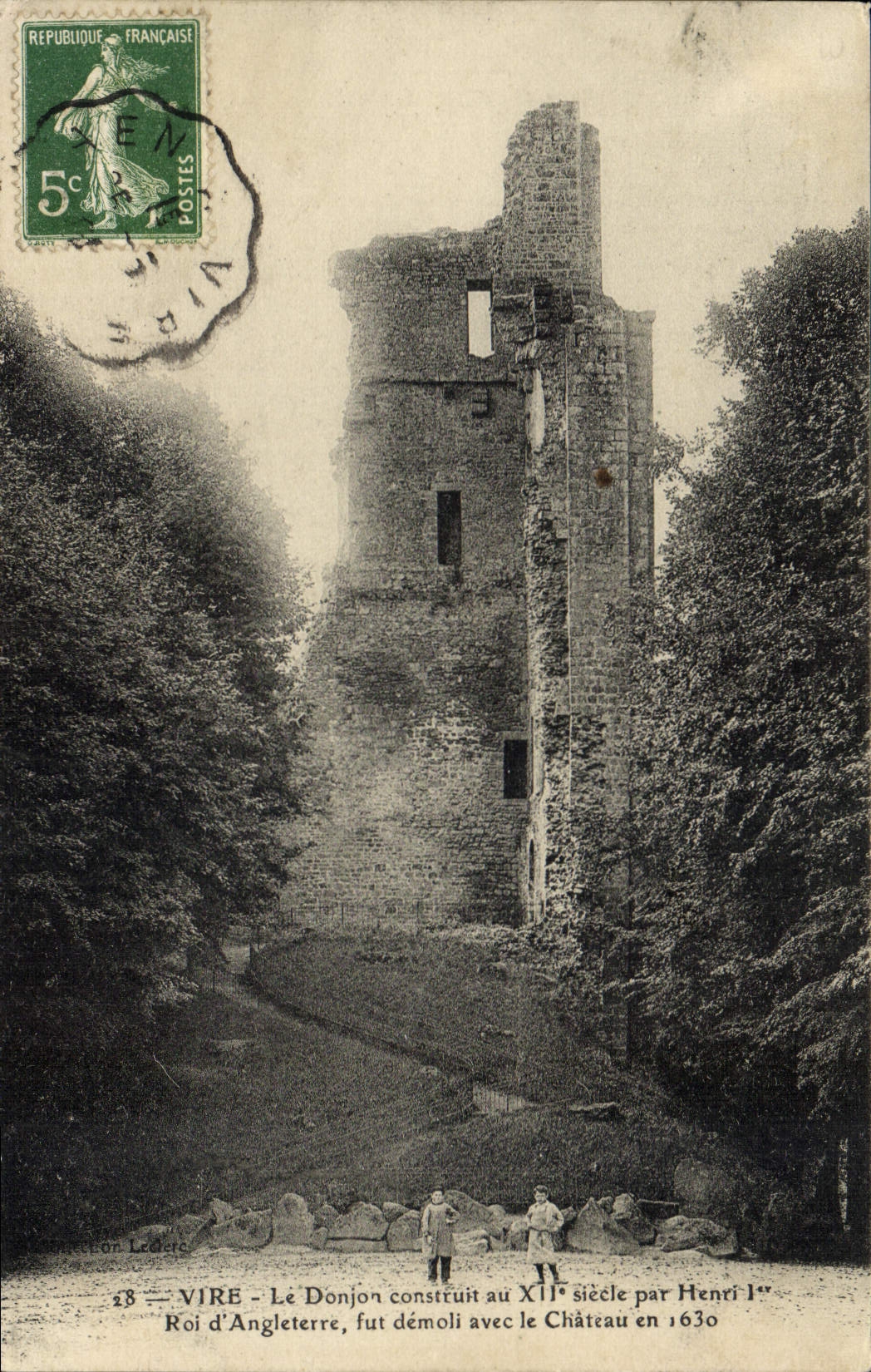 VINTAGE POSTCARD the Keep Transfers