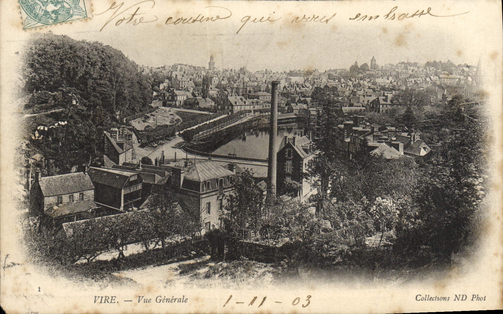 CPA Vire Vue Generale
