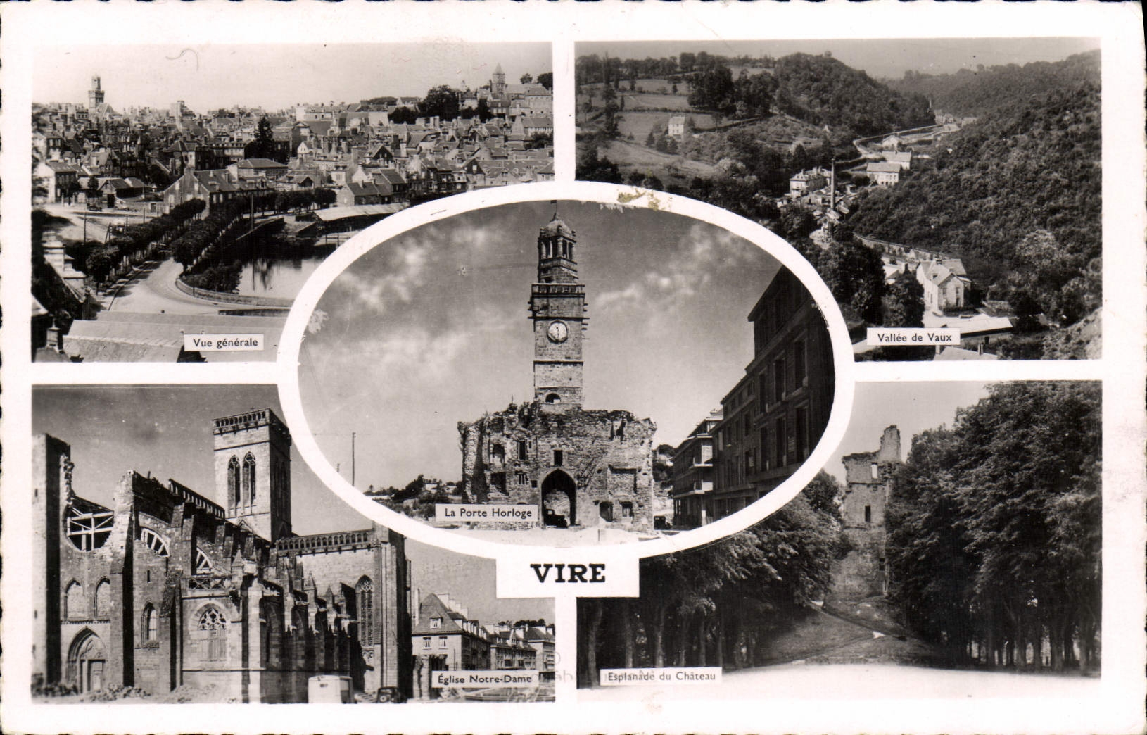 MODERN CARD Vire Valley of Be worth Notre Dame Church