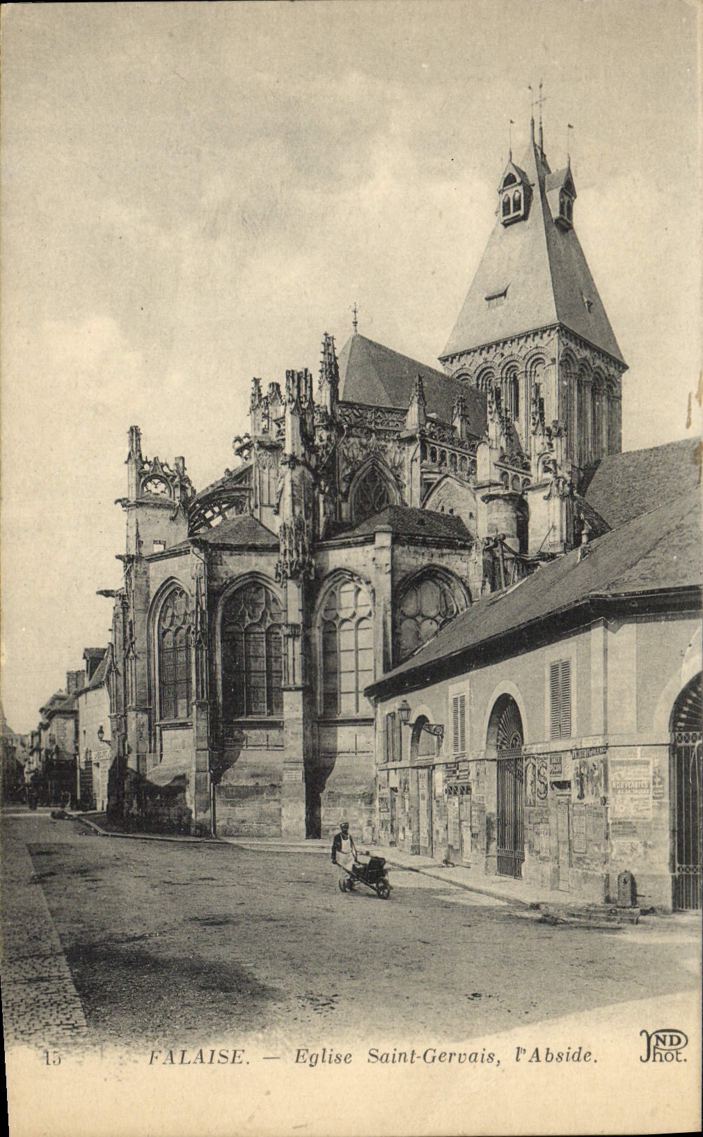 CPA Falaise Eglise Saint Gervais L'Abside