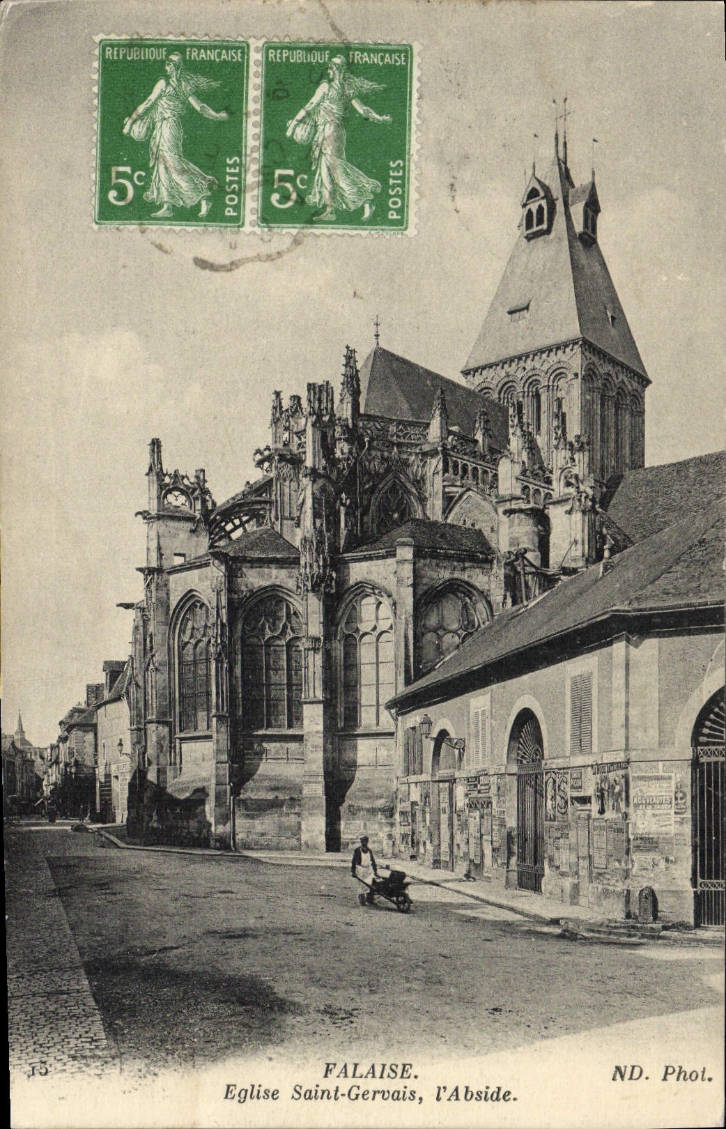 CPA Falaise Eglise Saint Gervais L'Abside