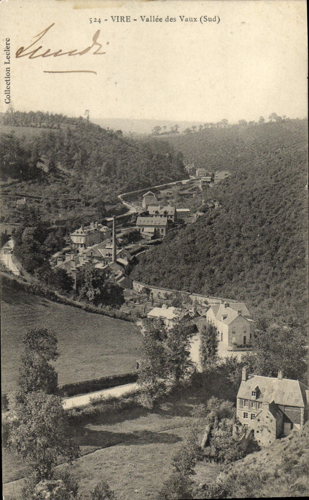 VINTAGE POSTCARD Vire Valley of Be worth