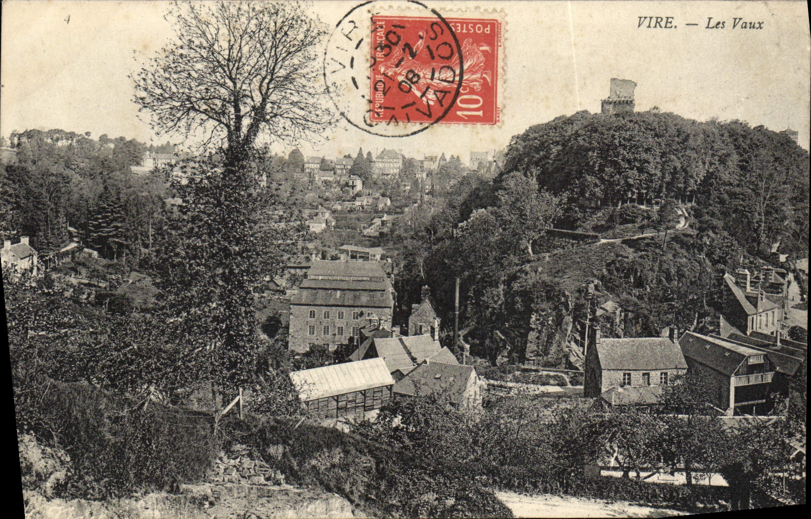 VINTAGE POSTCARD Vire Be worth Them