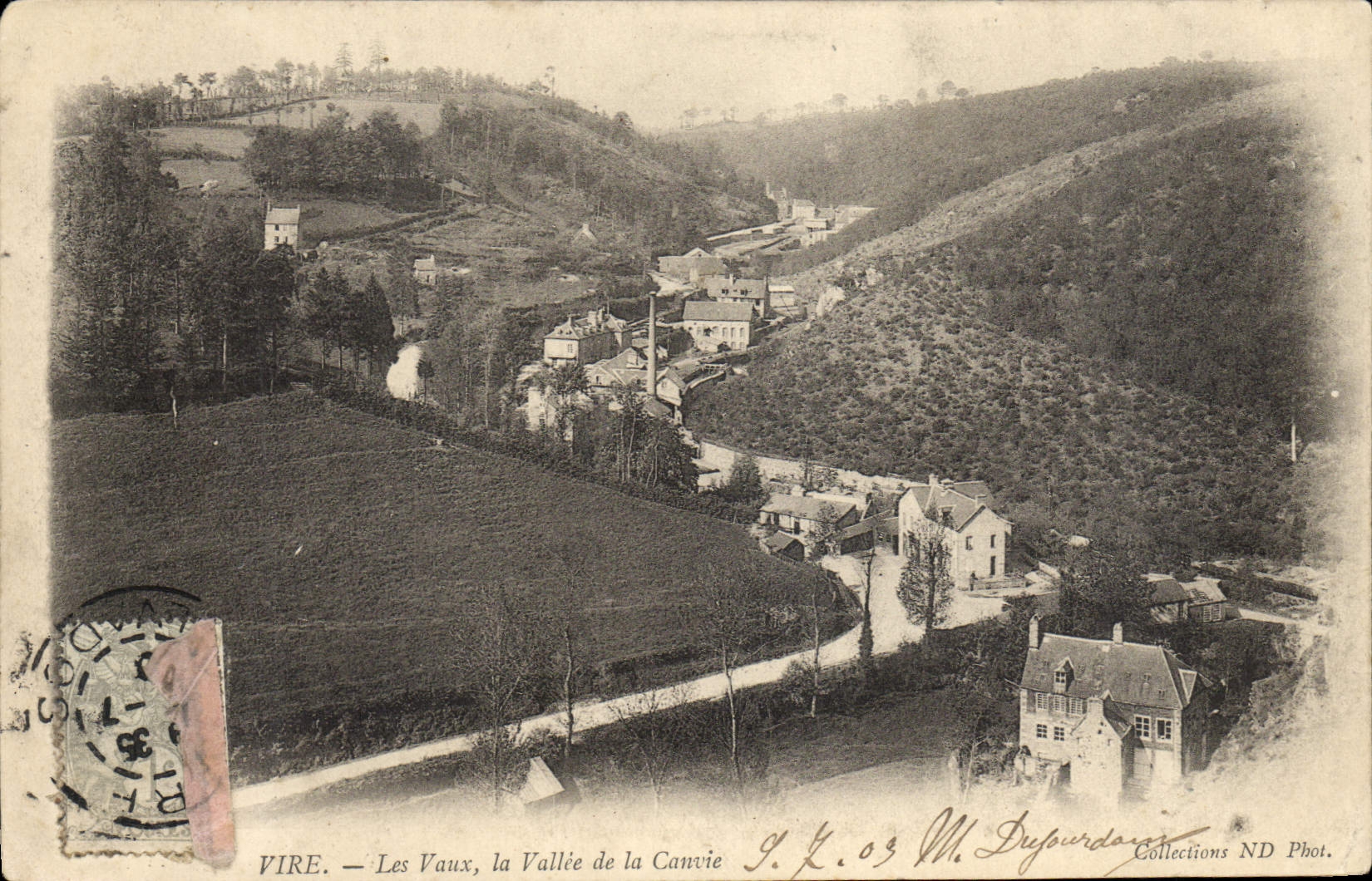CPA Vire Les Vaux la Vallee de Canvie
