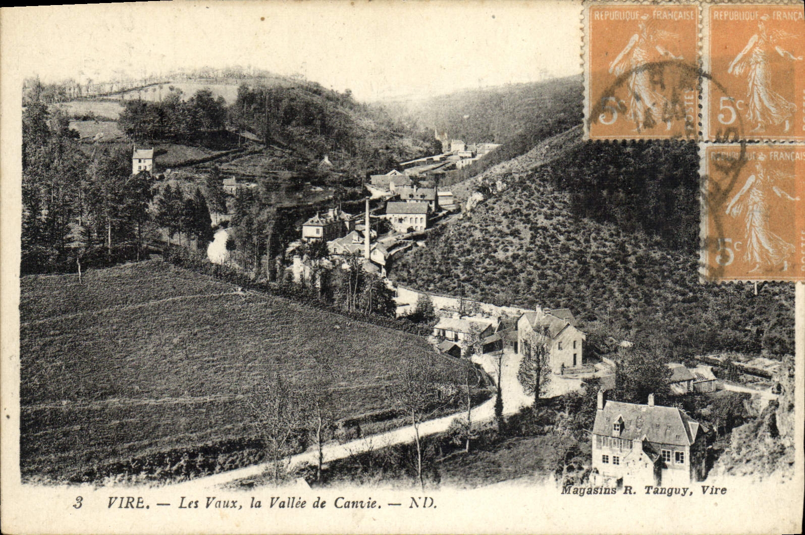 CPA Vire Les Vaux la Vallee de Canvie