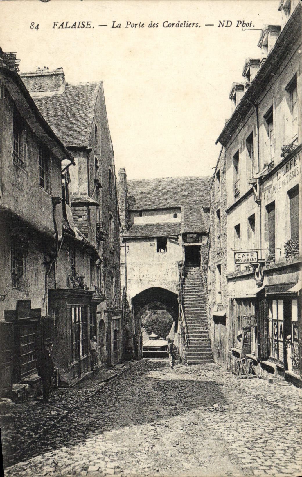 CPA Falaise La Porte des Cordeliers Cafe Restaurant
