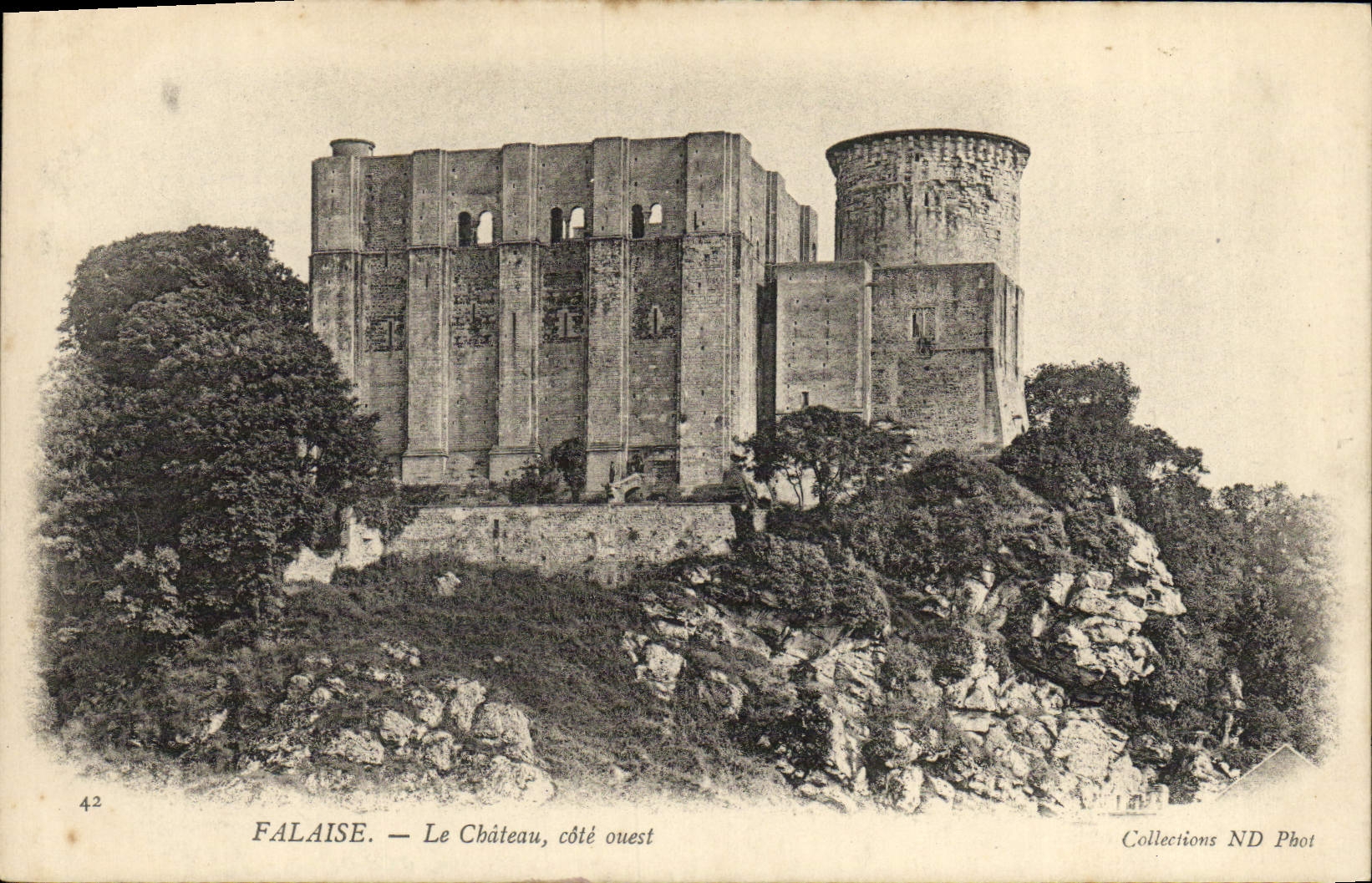 CPA Falaise Le Chateau Cote Ouest