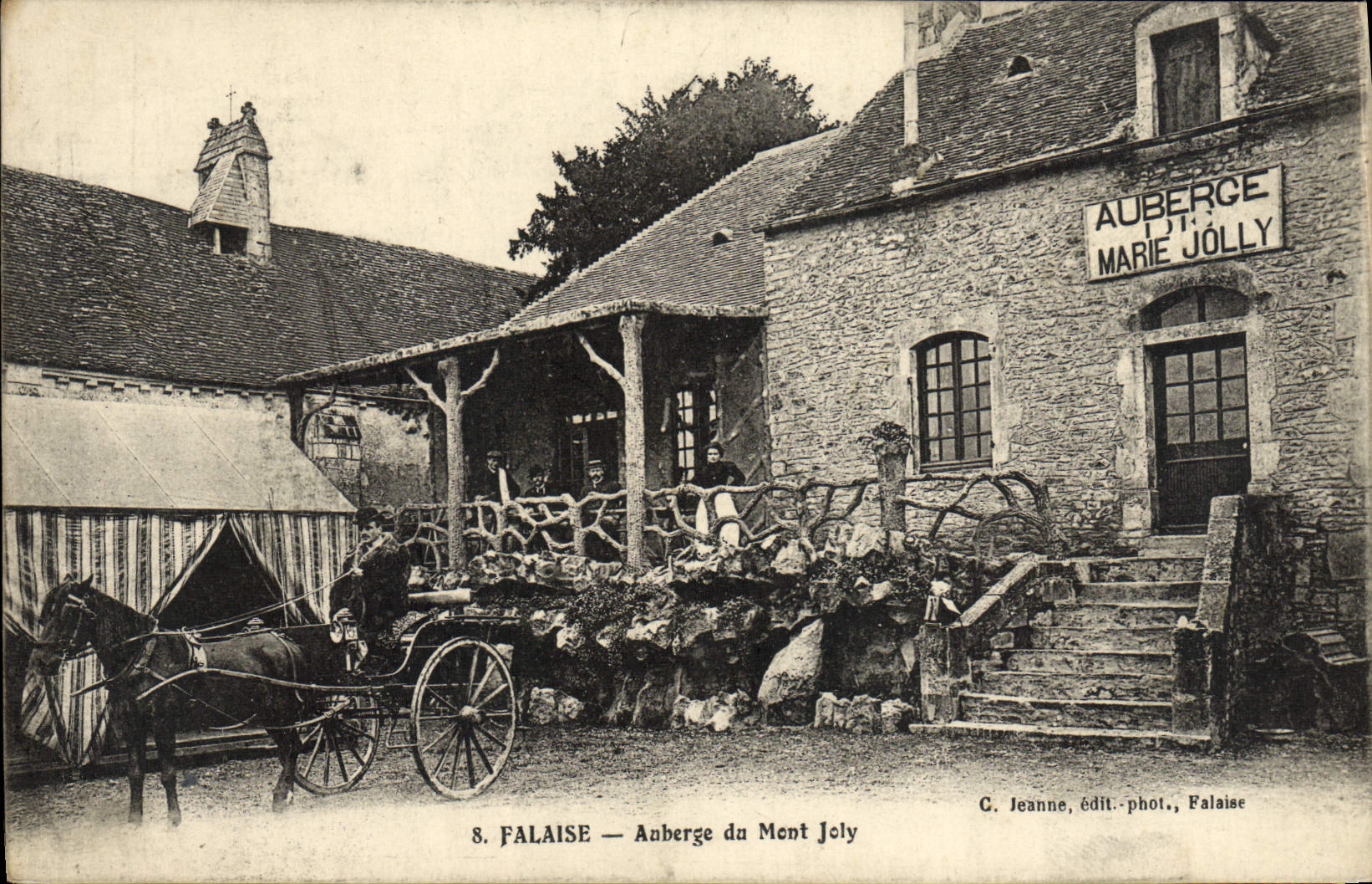 VINTAGE POSTCARD Cliff Inn of the Mount Jolly TOP