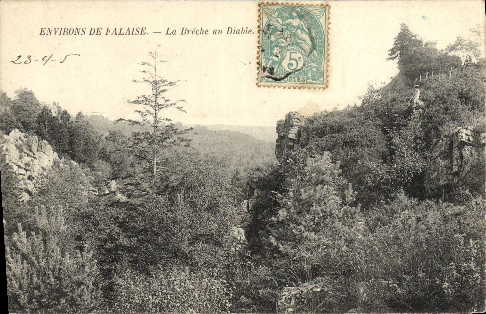 CPA Environs de Falaise La Breche au Diable