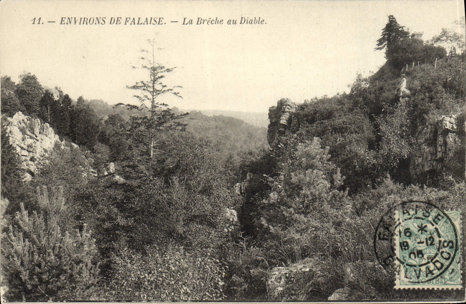 CPA Environs de Falaise La Breche au Diable