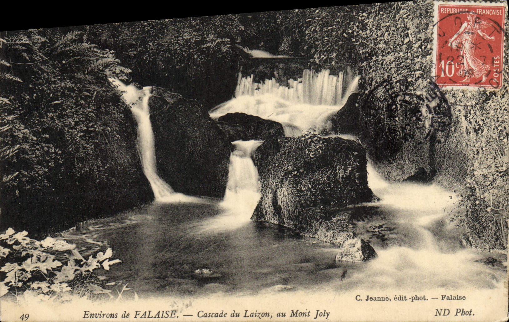 CPA Environs de Falaise Cascade Du Laizon au Mont Joly