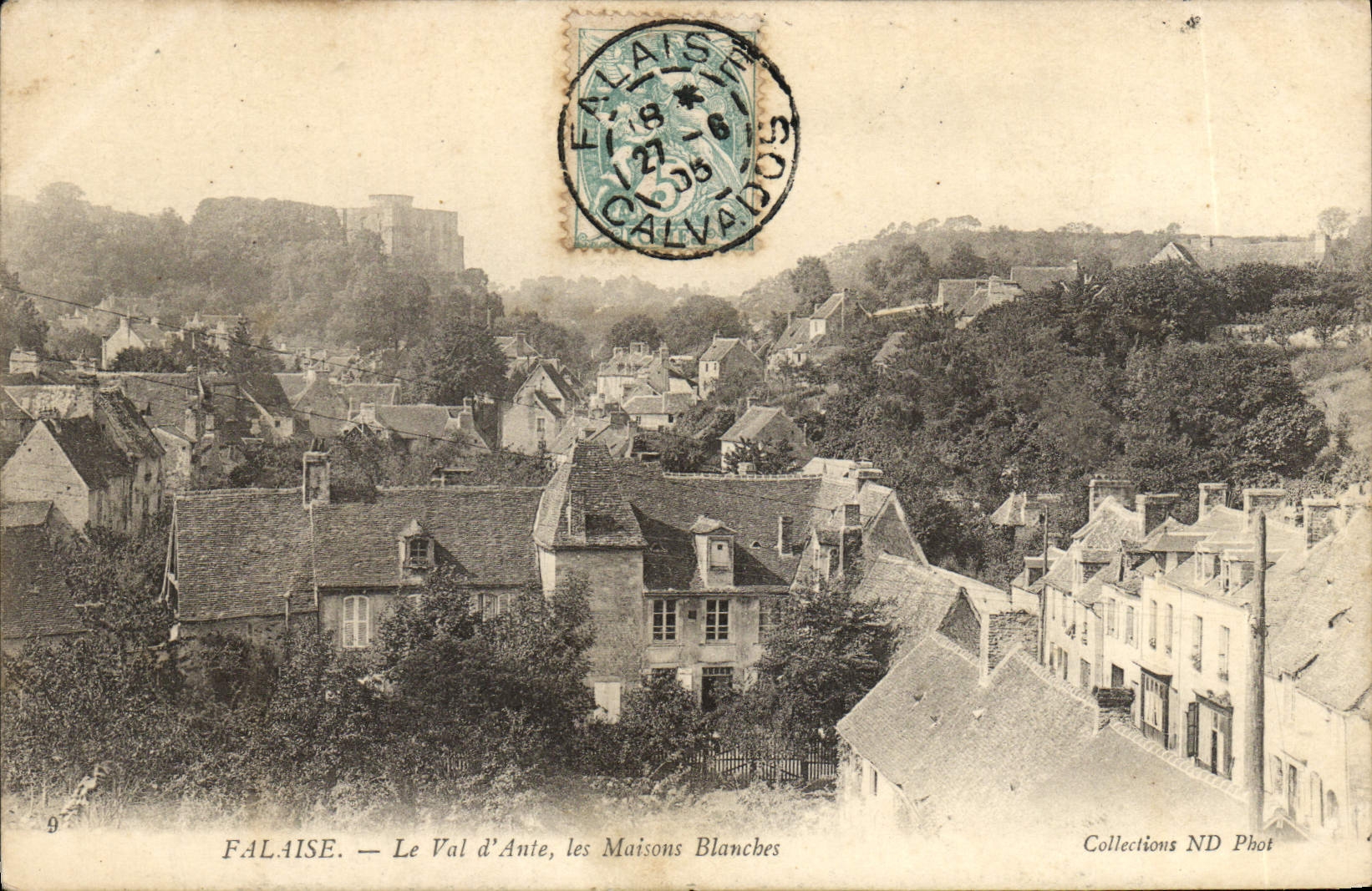 VINTAGE POSTCARD Cliff the Valley of Ante White Houses