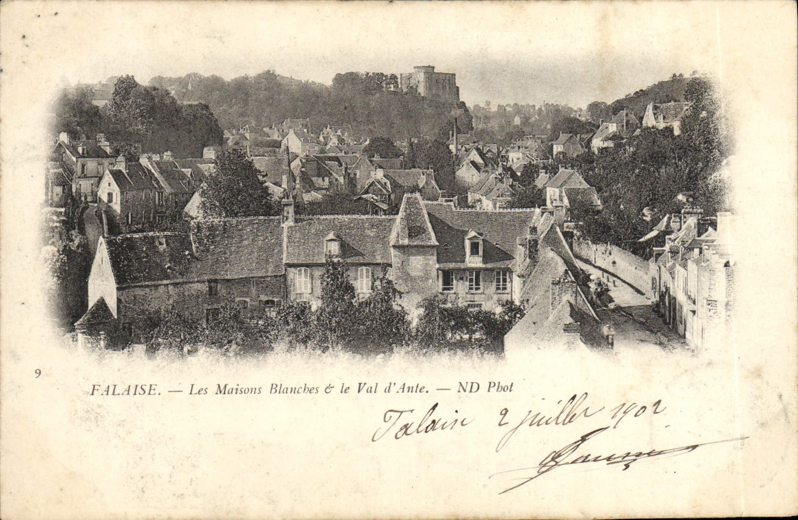 VINTAGE POSTCARD Cliff White Houses the Valley of Ante