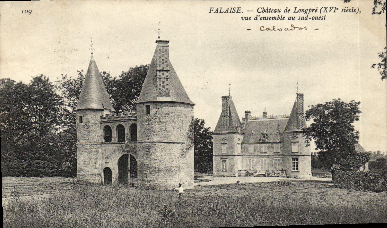 VINTAGE POSTCARD Cliff Castle of Longpre
