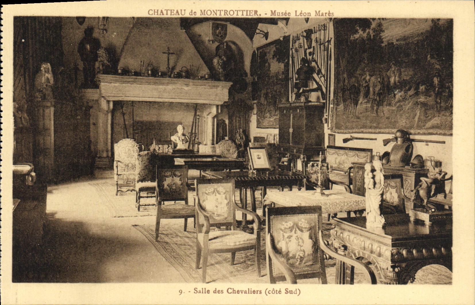 CPA Chateau de Montrottier Musee Leon Mares Salle des chevaliers