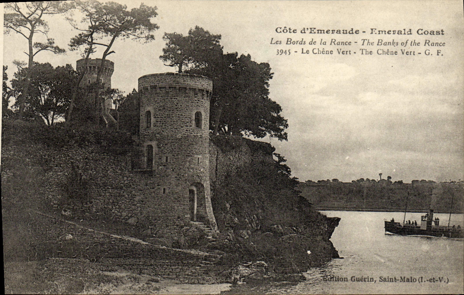 VINTAGE POSTCARD the holm oak Boat