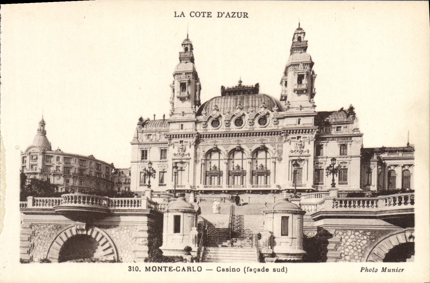 VINTAGE POSTCARD Monaco Casino
