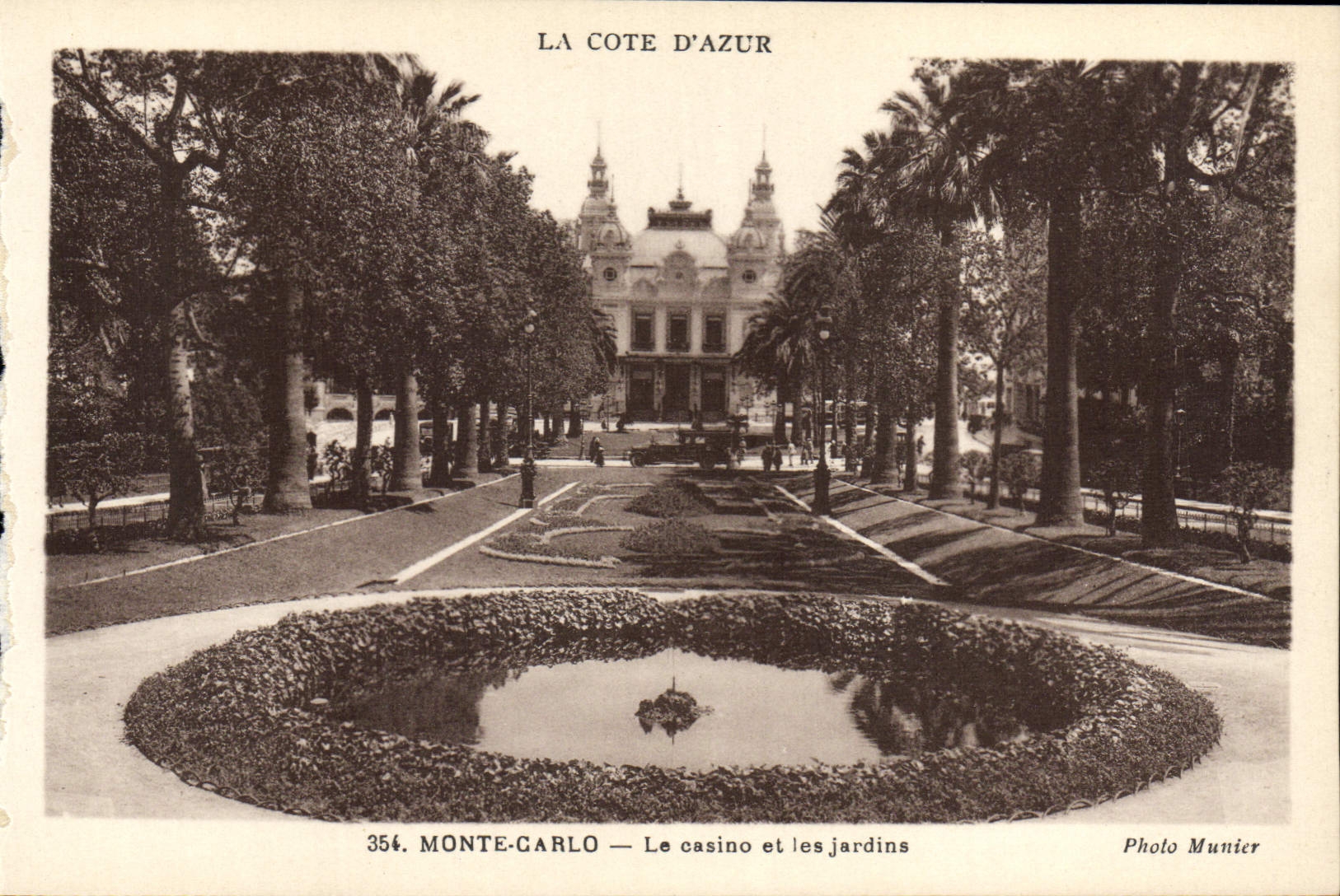 CPA Monte Carlo Le casino et les jardins