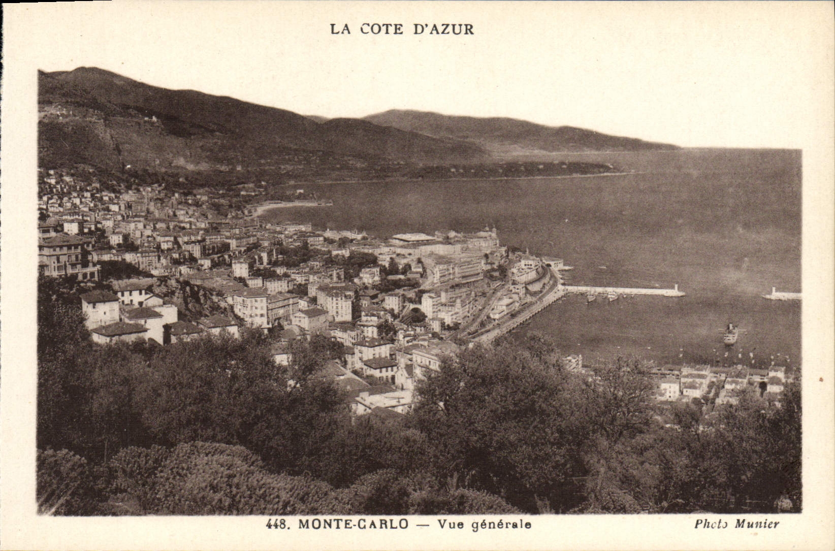 CPA Monaco Vue Generale