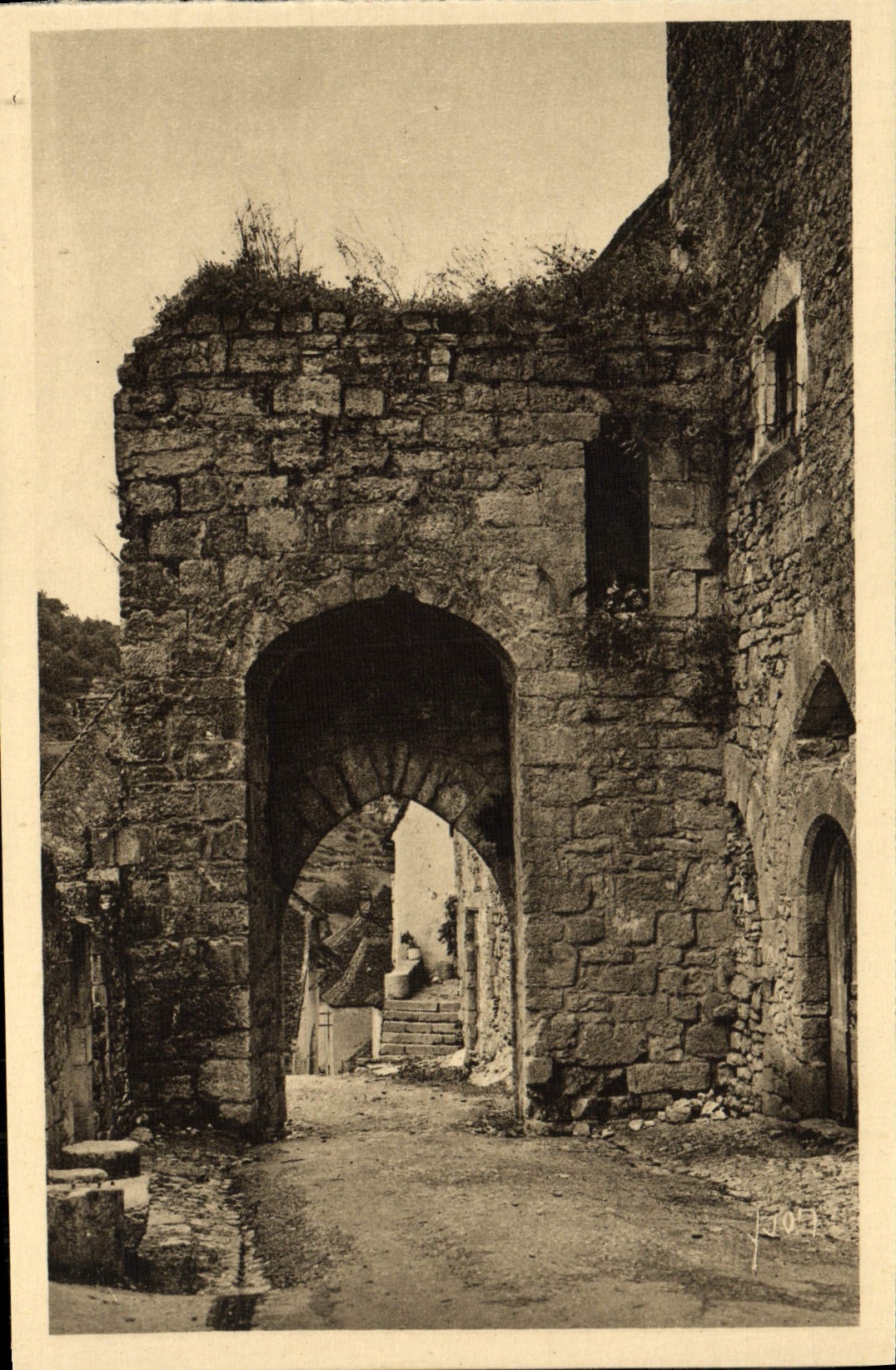 CPA Rocamadour La Porte Hugon