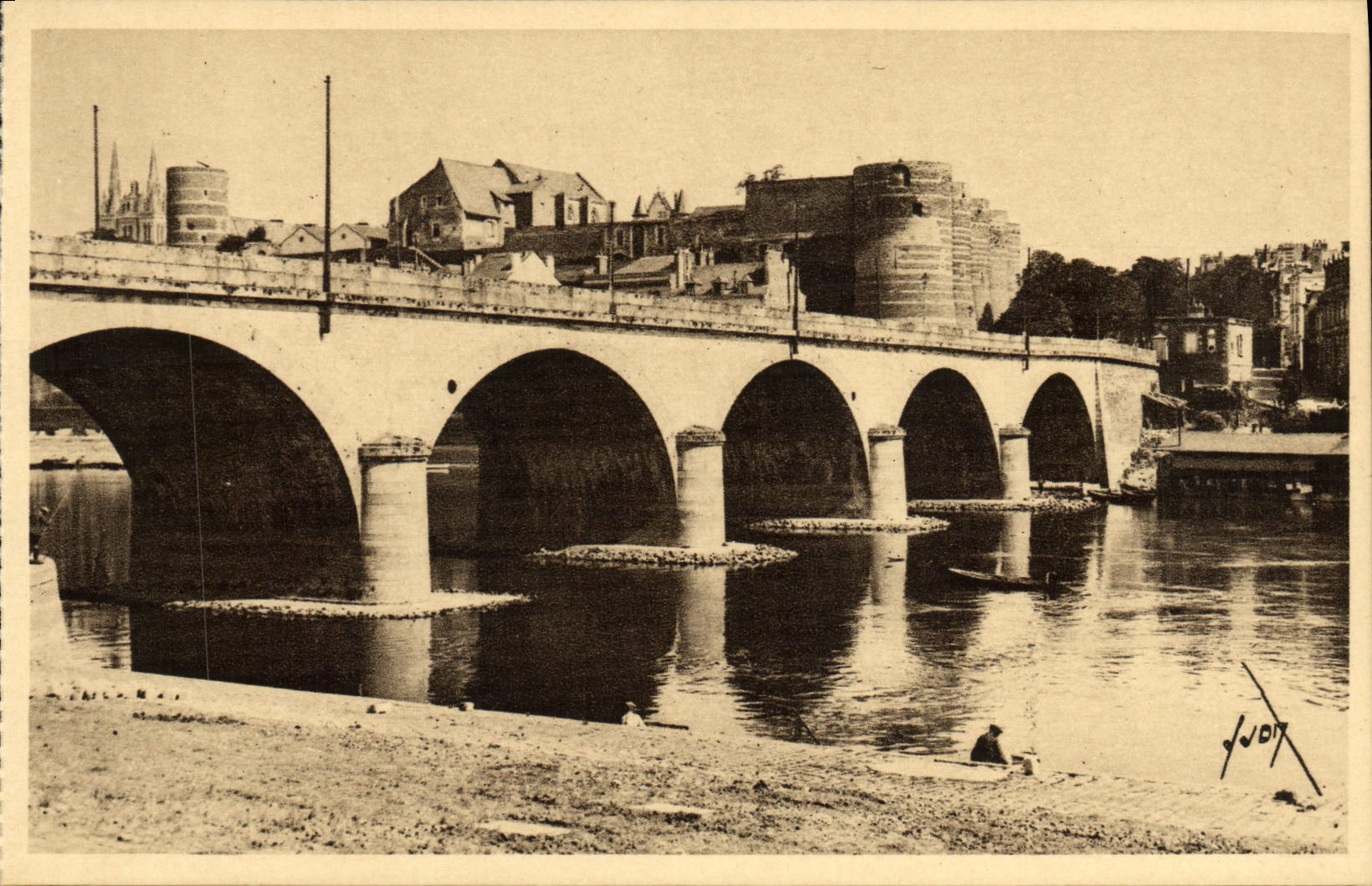 CPA Angers Pont de la Basse Chaine 