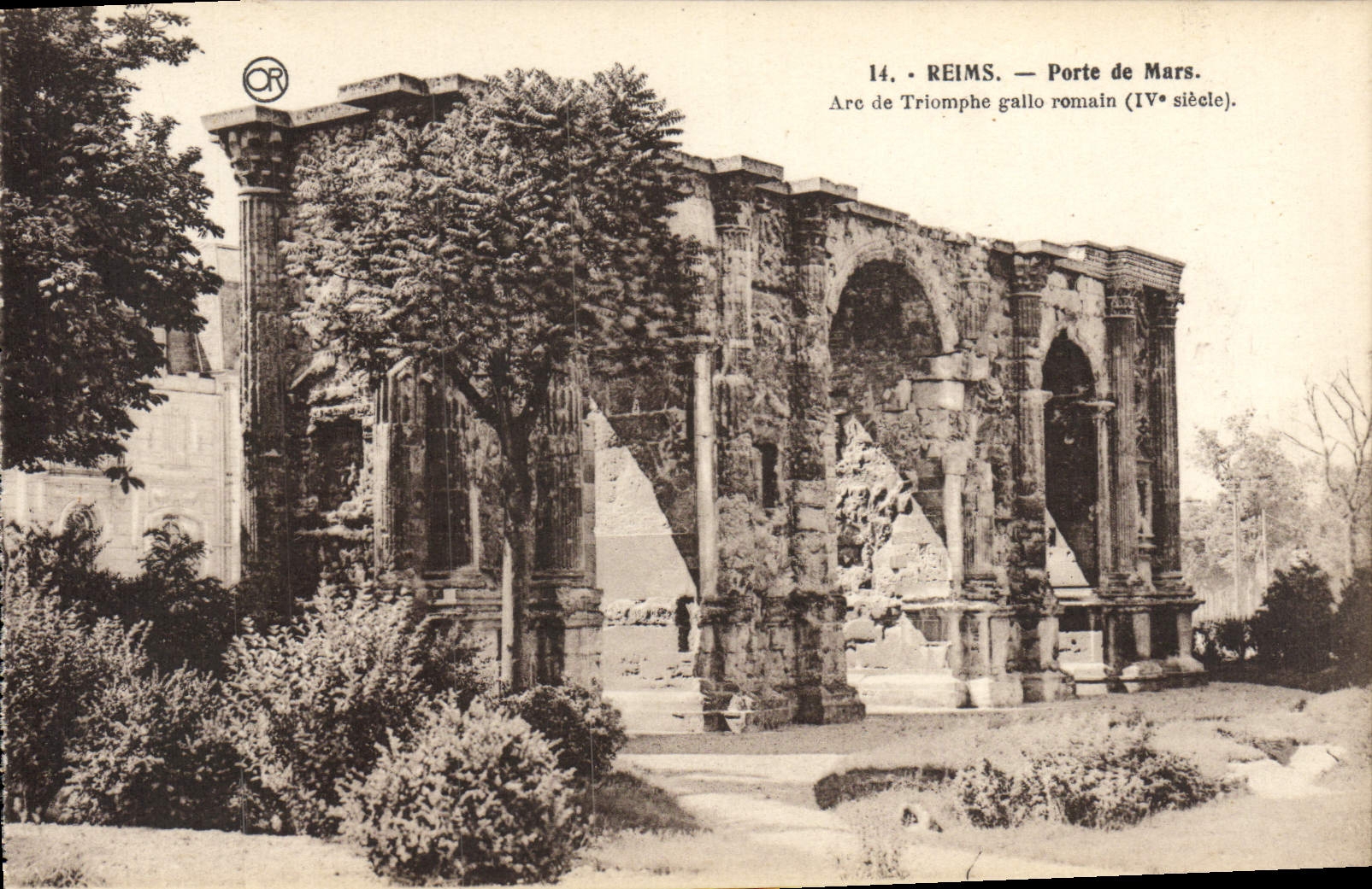 CPA Reims Porte de Mars 