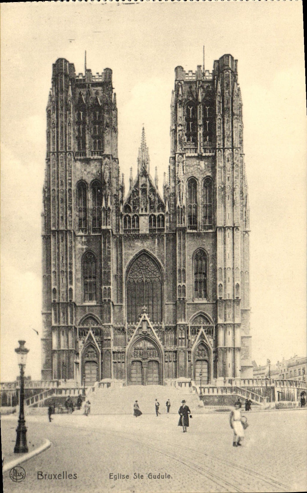 CPA Bruxelles Eglise Ste Gudule
